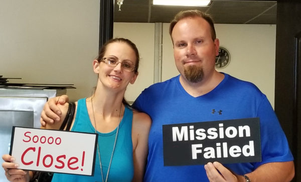 Maegen and Michael at Mission Escape